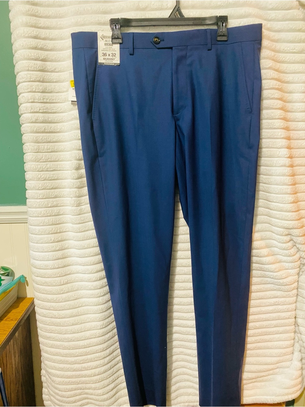 Murano Men's Navy Blue Dress Trousers